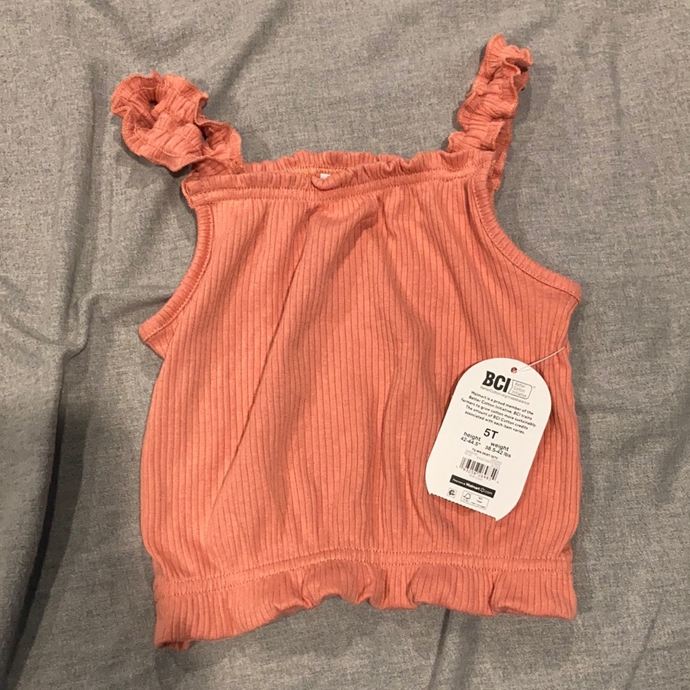 5T tank top NWT coral pink